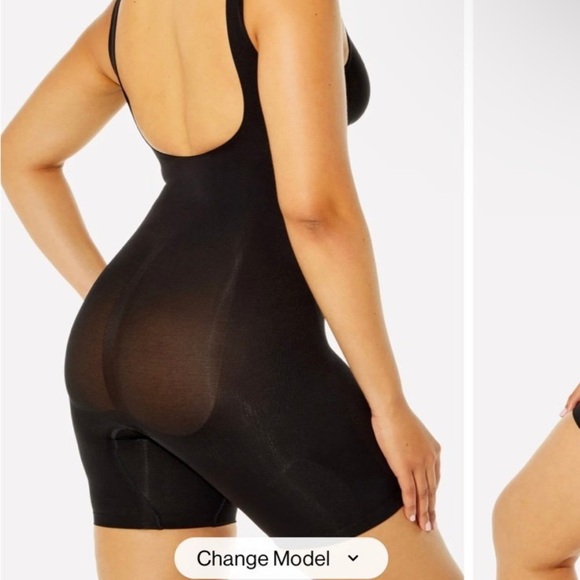 Yitty/Fabletics Nearly Naked Shaping Mid Thigh Bodysuit M/L - Picture 2 of 7